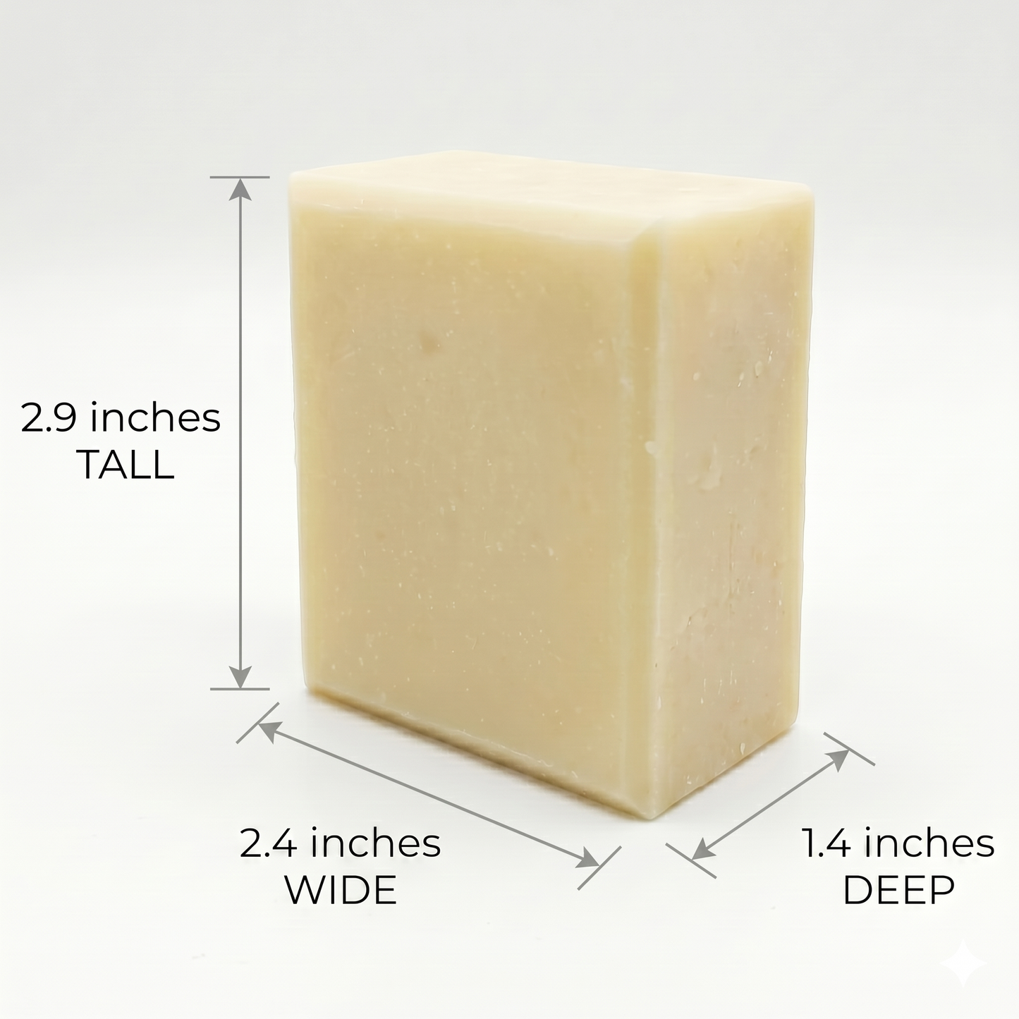 Unscented Natural Shea Butter Soap Bar | Fragrance-Free Sensitive Skin